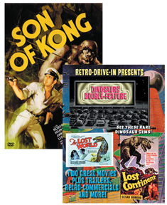 RETRO DRIVE-IN DINOSAURS + SON OF KONG DOUBLE DVD SET